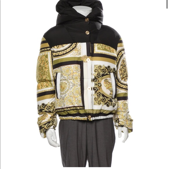 Versace Other - RARE 2021 Gianni Versace Barocco Mosaic Print Puffer Jacket EUC IT46